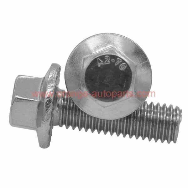 Wholesale Price 304 316 Stainless Steel Din 6921 Hex Serrated Flange Bolts