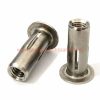 Wholesale Price 304 316 Stainless Steel M6 M8 M10 M12 Flat Head Pre Bulbed Rivet Nut Cross Rivnuts