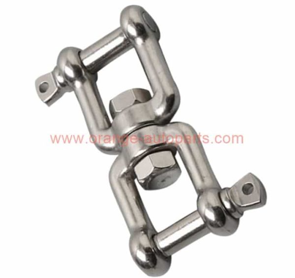 China Supplier 304/316 Stainless Steel Rigging Hardware Jaw-jaw Hook Swivel Eye Swivel Shackle Ring Connector