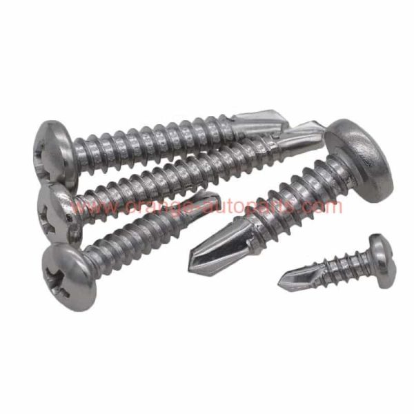 China Supplier 304/410 Stainless Steel Phillips Rounded Pan Head Drilling Screws For Metal