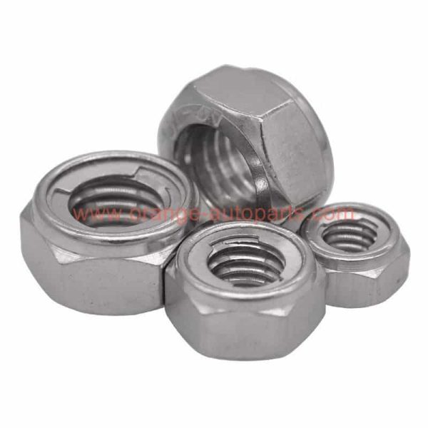 China Supplier 304 Stainless Steel Din 980 M Prevailing Torque Type Hexagon Nuts With Two-pieces Metal