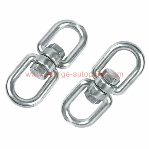 China Supplier 304 Stainless Steel M4 – M28 Double D Shape Eye Swivel Hook Shackle