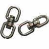 Factory Customized 304 Stainless Steel M4 M5 M6 Double Ended Swivel Eye Hook Eye To Eye Swivel Shackle Ring Connector