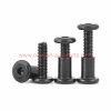 Factory Customized 304 Stainless Steel M6 M8 Black Round Flat Hex Socket Head Furniture Screws Joint Connector Bolts