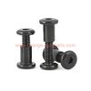 Factory Customized 304 Stainless Steel M6 M8 Black Round Flat Hex Socket Head Furniture Screws Joint Connector Bolts