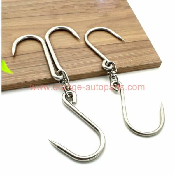 China Manufacturer 304 Stainless Steel Single Double Meat Hanger Hanging Hook Butcher's Hooks