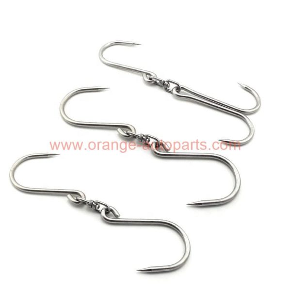 China Manufacturer 304 Stainless Steel Single Double Meat Hanger Hanging Hook Butcher's Hooks