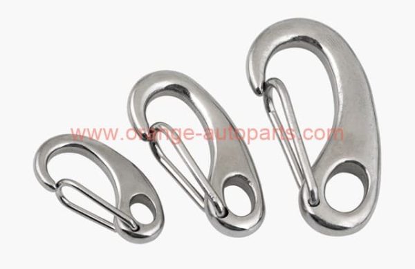 China Manufacturer 30mm – 100mm Stainless Steel 304 Shackle Carabiner Egg Shaped Spring Snap Hook