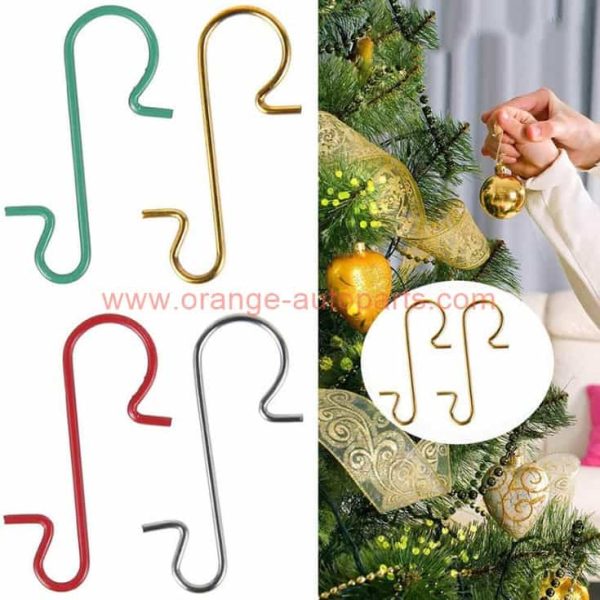 Wholesale Price 30mm Christmas Ornament Hooks Stocking Holder Hook Clips Metal Hanger S Hook Light