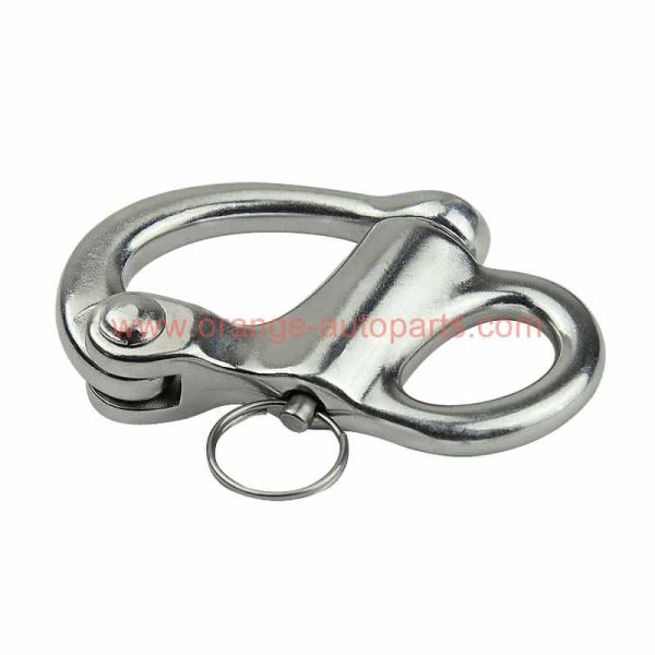 China Supplier 35mm 52mm 69mm 96mm Stainless Steel 316 Fixed Snap Shackles