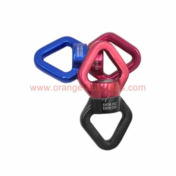 China Supplier 360 Degree Free Rotation Climbing Carabiner Hook 30kn Climbing Swing Swivels