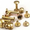 Factory Customized 4-15mm Screw Back Button Stud Screw Brass Nail Leather Belt Chicago Rivet