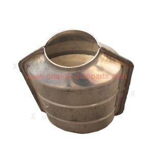 China Factory 400 Cpsi,600cpsi Oval Universal Flat Catalytic Converter With Ceramic Carrier Inside