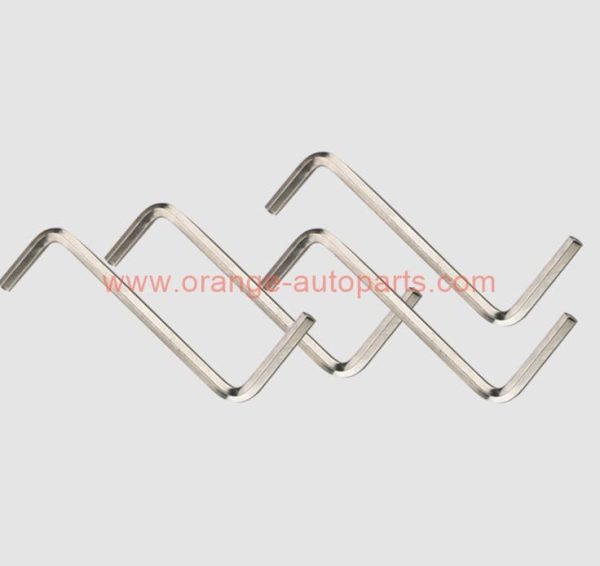 Factory Customized 45# Steel Double End Rocking Handle White Zine Plating 4mm Hex Key Z Type Allen Wrench