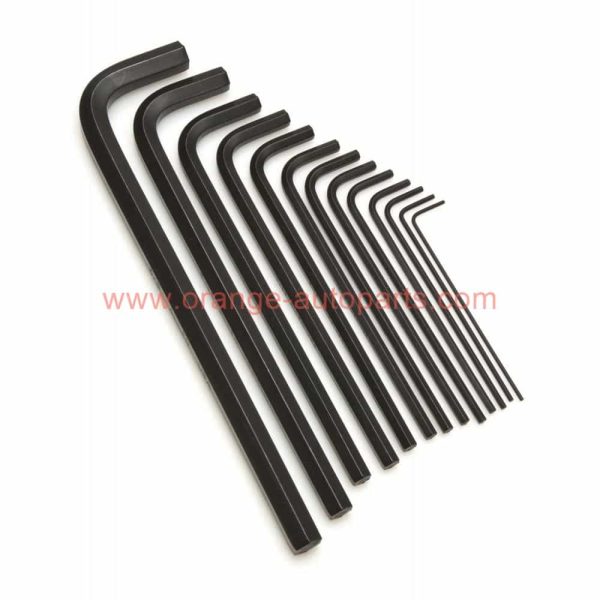 China Supplier 45# Steel L Shaped Hexagon Socket Wrench / Flat Head Hex Key Allen Wrench