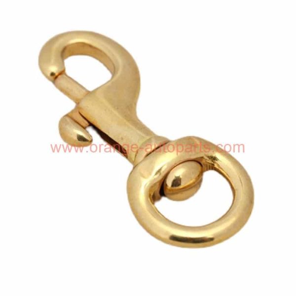 Wholesale Price 45mm – 116mm Brass Swivel Eye Snap Hooks Keychains Clips For Leather Bags