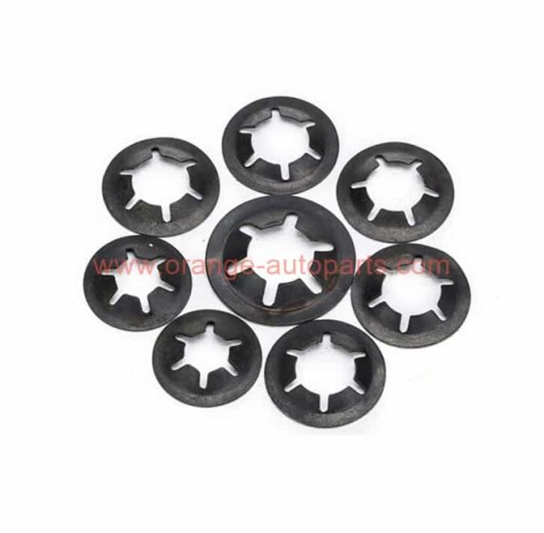 Factory Customized 45mn Black Oxide External/internal Tooth Serrated Spring Steel Round Bearing Clip Ring Star Lock Washer