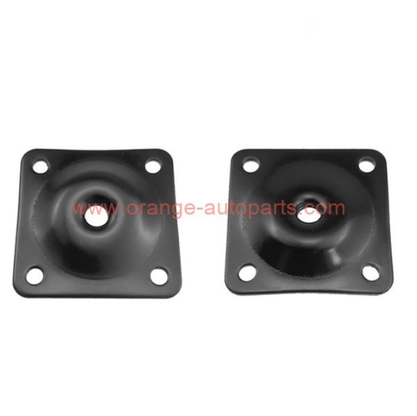 Factory Customized 48*48*1.8mm Furniture Leg Mounting Plate M8 Iron Table Leg Top Mount Plate 9 Degree