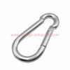 Factory Price 5*50 Cheap Zinc Plated Steel Key Chain Snap Hook Climbing Carabiner