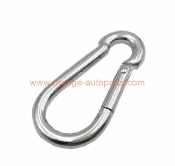 Factory Price 5*50 Cheap Zinc Plated Steel Key Chain Snap Hook Climbing Carabiner