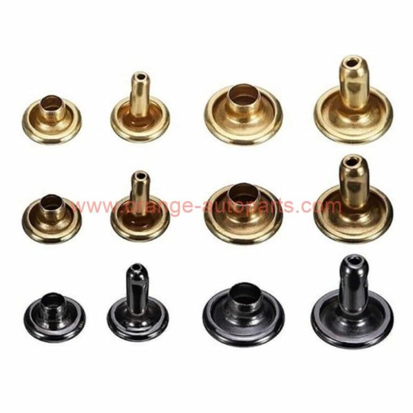 China Supplier 5/6/7/8/9/10/12mm Brass Double Cap Rivets And Studs For Handbags/ Leather/belt