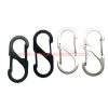 Factory Price 5# 6#stainless Steel Black 8 Type Hook Key Chain Hook S-shape Carabiner