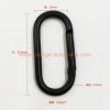 China Supplier 5# Aluminum Alloy Oval Snap Hook Spring Snap Hook Carabiner Hook