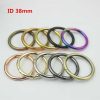 Factory Customized 50mm Large & Small Round O Ring Carabiner Clip Snap Hook Key Ring Buckle For Handbag