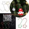 Wholesale Price 50mm Star Shape Christmas Tree Ornament Hook Decoration Hook Metal Hanger Hook