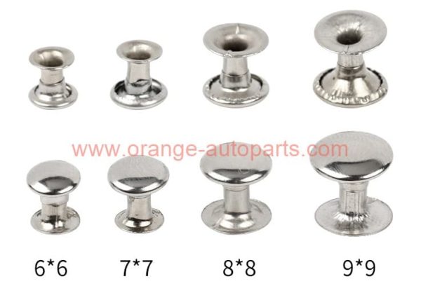 Factory Price 5mm 6mm 7mm 8mm 9mm Steel Single Cap Rivets And Studs For Handbags/ Leather/belt