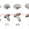 Factory Price 6/7/8/9/10/12mm Stainless Steel Double Cap Rivets And Studs For Handbags/ Leather/belt