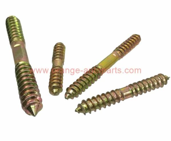 China Supplier 6*80 8*60 Furniture Double Sided Sharp End Cupboard Wood Screws