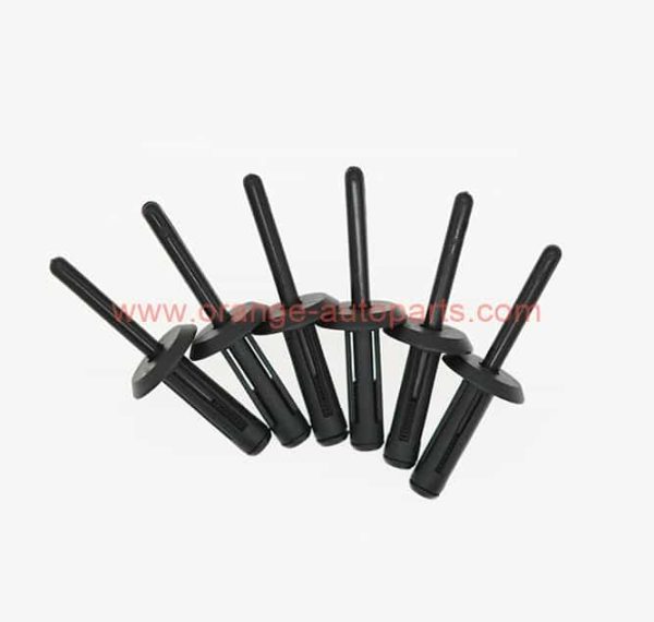 China Supplier 6.35mm Car Clips Black Plastic Nylon Blind Rivet