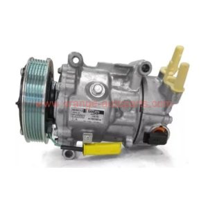 China Manufacturer 6PK 120mm 9651910980 9670318880 Sanden 6c12 AC Compressor For Peugeot Citroen