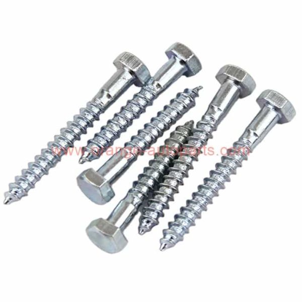 Factory Customized 6mm 8mm Din 571 Lag Bolt Coach Screw Hex Hexagon Head Wood Screw