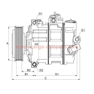 China Manufacturer 7SEU16c Compressor For Audi A4 437100-5790