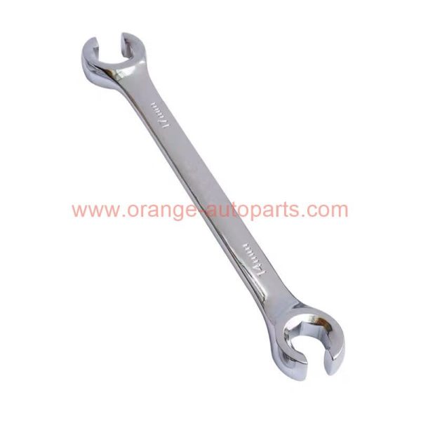 China Supplier 8*10mm Double End Open Ring Flare Nut Crowfoot Spanner Brake Pipe Spanner Wrench