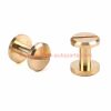 Wholesale Price 8mm 10mm Slotted Flat Head Solid Brass Chicago Screw Rivets For Leather/belt