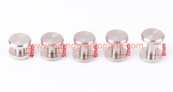 Factory Customized 8mm 10mm Solid Brass Chicago Screw Rivets For Leather Belt