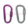 China Manufacturer 8mm D Shape Aluminum Anodizing Key Chain Spring Snap Hooks