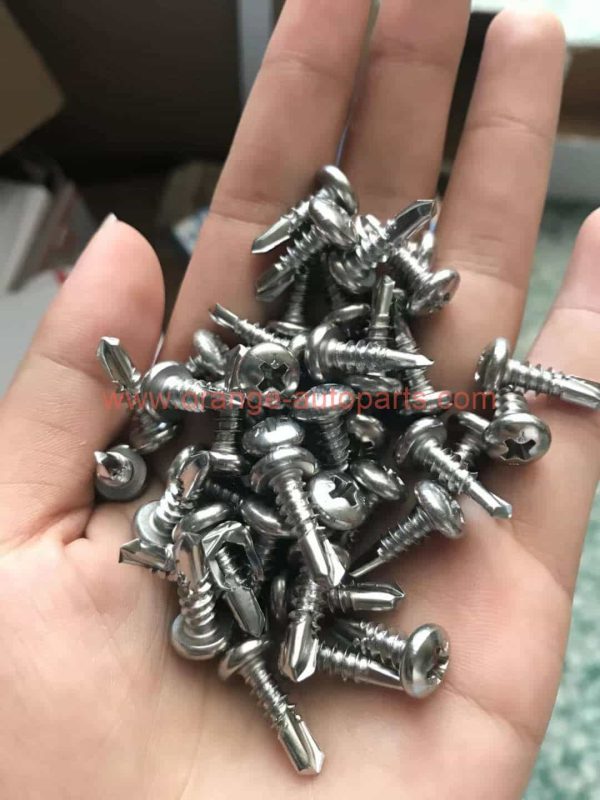 China Supplier 96hours Salt Spray Test 12#-14×38 12#-14×32 Sus304 Flat Head Metal Self Drilling Screws