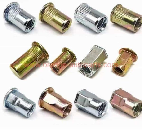 China Manufacturer Aluminium Steel Rivnut 1/4-20 Flat Open Head Insert M6 M8 Rivet Nut Stainless Steel