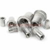 China Manufacturer Aluminium Steel Rivnut 1/4-20 Flat Open Head Insert M6 M8 Rivet Nut Stainless Steel