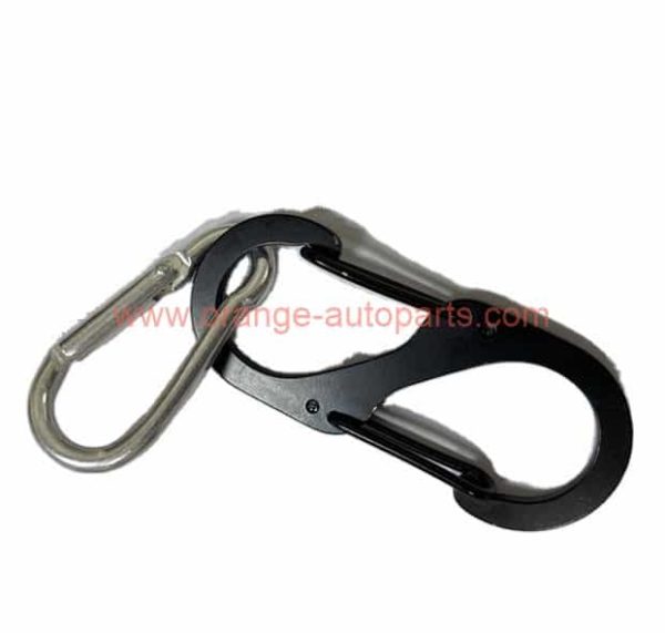 Wholesale Price Aluminum Black 8 Type Hook Key Chain Hook S Shape Carabiner