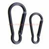 China Manufacturer Aluminum Black Climbing Carabiner Key Chain Decorative Spring Snap Hook