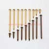 China Supplier Antique Brass Upholstery Nails Round Head Brass Furniture Nails Dia 1.2mm 1.5mm 2mm 3mm