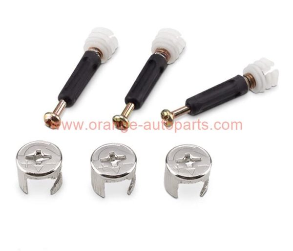 China Manufacturer Bed Cabinet Furniture Assembly Hardware Fittings Screw Nut 3 In 1 Furniture Connecting Fittings