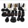 China Manufacturer Black 4mm 5mm Twin Hole Plastic Stopper Cord Locks Bean Drawstring Toggle Clip Apparel Shoelace Spring Button Accessories