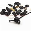 China Manufacturer Black Cord Lock Stopper Anti Slid Single Hole Spring Loaded Fastener Locks Plastic Buckle Clip Lanyard Rope End Sliding Buttons