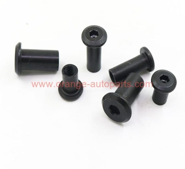 Factory Customized Black Oxide Hex Socket Furniture Joint Connector Threaded Barrel Nut Fasteners Sleeve Nut